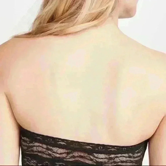 Free People Black Scallop Lace Bandeau Bralette - Picture 3 of 8
